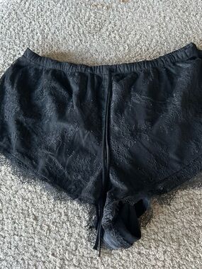 Victoria's Secret Black Lace Sleep Shorts